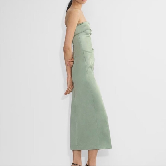 Aritzia Sage Green Exclusive Strapless Dress - Picture 4 of 9